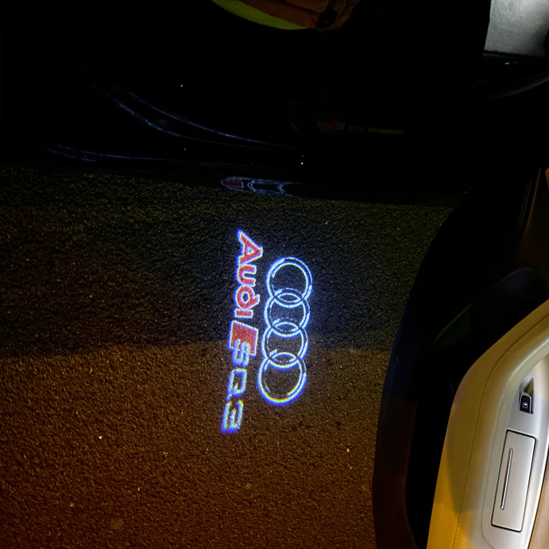 AUDI SQ3 LOGO PROJECTOT LIGHTS Nr.254 (Menge 1 = 2 Logofolien /2 Türleuchten） 