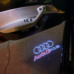 AUDI SQ8 LOGO PROJECTOT LIGHTS Nr.255 (quantity 1 = 2 Logo Films /2 door lights）
