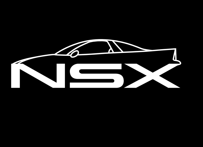 HONDA NSX  LOGO PROJECTOT LIGHTS Nr.05  (quantity 1 = 2 Logo Films /2 door lights