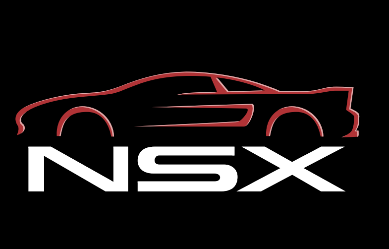 HONDA NSX  LOGO PROJECTOT LIGHTS Nr.06  (quantity 1 = 2 Logo Films /2 door lights