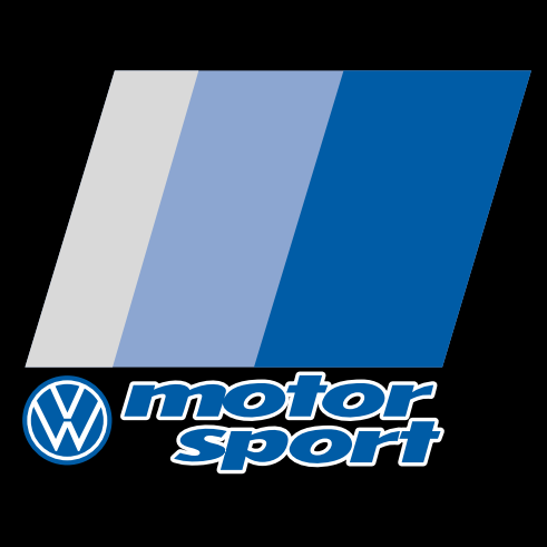 Volkswagen Türleuchten Motorsport Logo Nr. 150 (Menge 1 = 2 Logofolie / 2 Türleuchten)