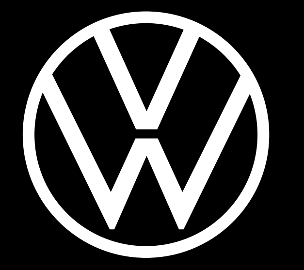 Volkswagen Luci porta Logo originale n. 162 (quantità 1 = 2 pellicole logo / 2 luci porta)