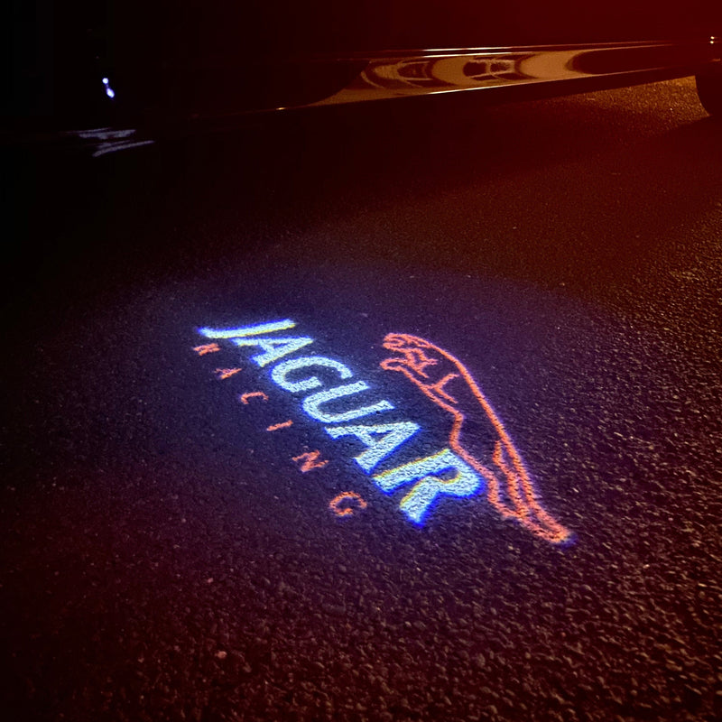 JAGUAR RACING LOGO PROJECROTR LIGHTS Nr.87 (Menge 1 = 1 Satz/2 Türleuchten)