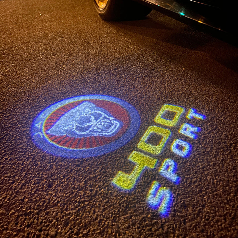 JAGUAR 400 SPORT LOGO PROJECROTR LIGHTS Nr.53 (quantità 1 = 1 set/2 luci porta)