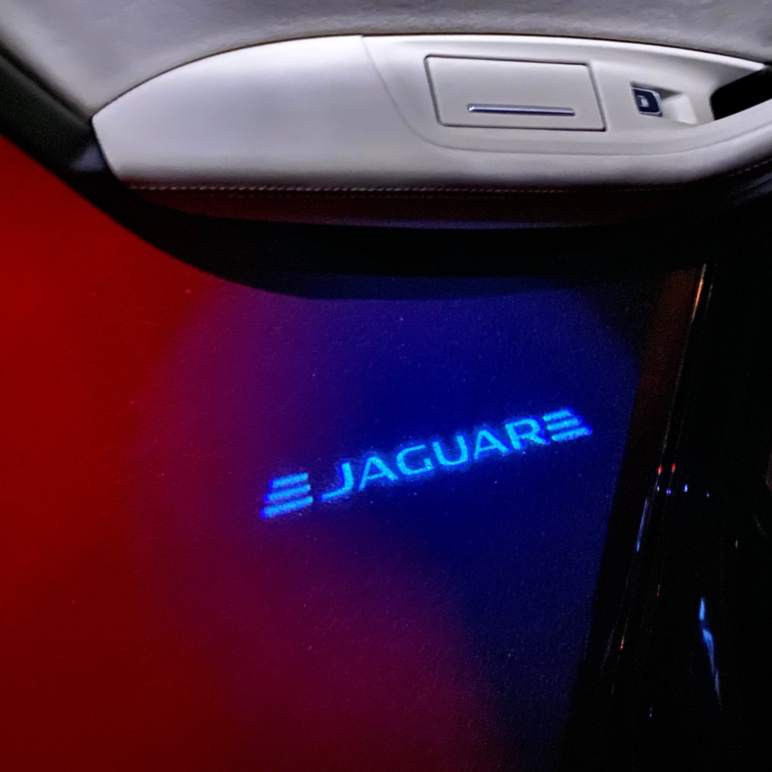 JAGUAR Blue color LOGO PROJECROTR LIGHTS Nr.19 (quantity 1 = 1 sets/2 door lights)