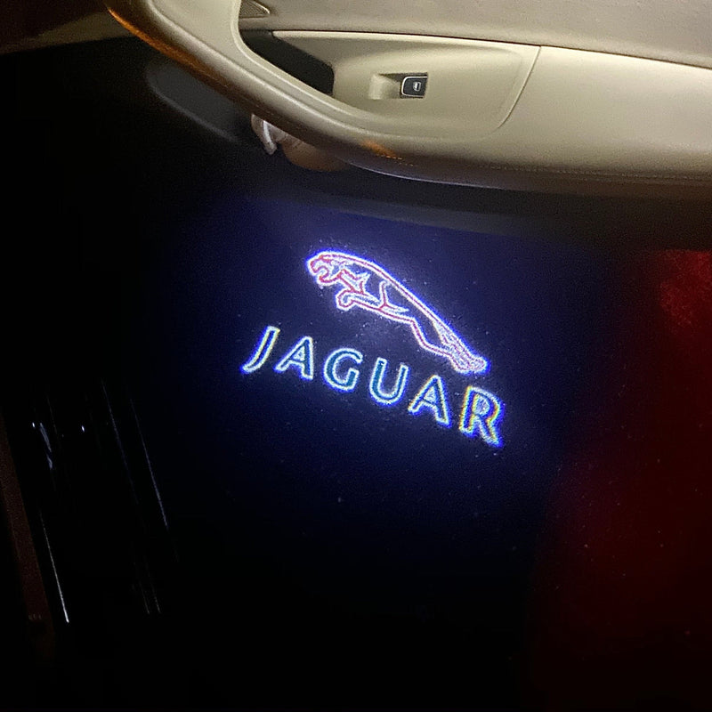 JAGUAR Rote Logo-Projektorleuchten Nr. 24 (Menge 1 = 1 Satz/2 Türleuchten)