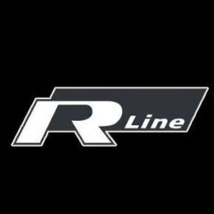 Volkswagen Türleuchten R LINE Logo Nr. 52 (Menge 1 = 2 Logofolien /2 Türlichter） 