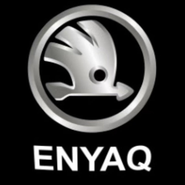 SKODA ENYAQ LOGO PROJECTOT LIGHTS Nr.43 (quantità 1 = 2 pellicole logo / 2 luci porta)