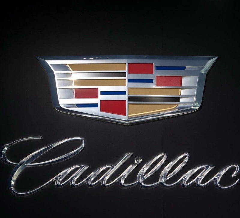 CADILLAC ORIGINAL LOGO PROJECTOT LIGHTS Nr.256 (quantità 1 = 2 pellicole logo /2 luci porta） 