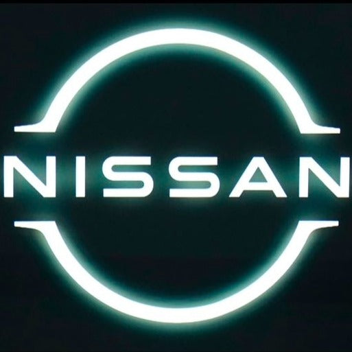 NISSAN LOGO PROJECTOT LIGHTS Nr.1914(quantità 1 = 2 pellicole logo/2 luci porta）