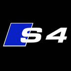 AUDI  S4 LOGO PROJECTOT LIGHTS Nr.129  (quantity 1 = 2 Logo Films /2 door lights）