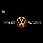 Volkswagen Door lights Original Logo  Nr. 06  ( quantity 1 = 2 logo film / 2 door lights)