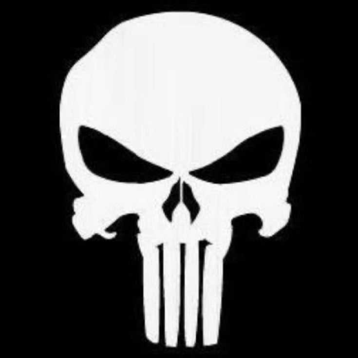 Logo Punisher Nr.204 (quantità 1 = 2 pellicole con logo/2 luci per porte)Logo degli eroi Marvel 