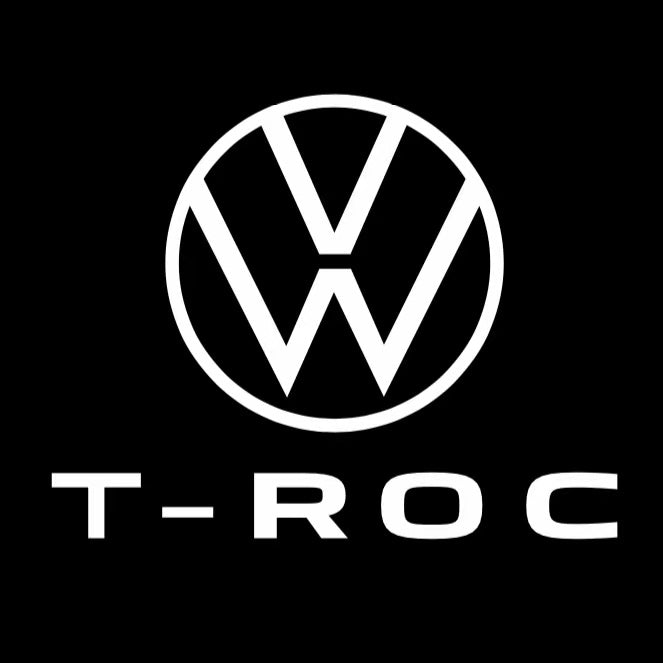 Volkswagen Luci porta T-ROC Logo n. 129 (quantità 1 = 2 pellicole con logo/2 luci per porta） 