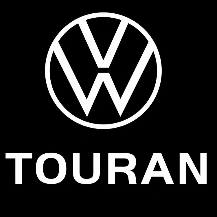 Volkswagen Türleuchten Touran Logo Nr. 129 (Menge 1 = 2 Logofolien /2 Türlichter） 