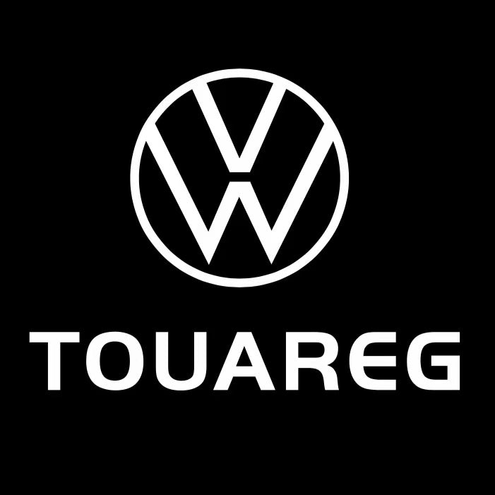 Volkswagen Türleuchten Touareg Logo Nr. 1J29 (Menge 1 = 2 Logo-Folien / 2 Türlichter） 