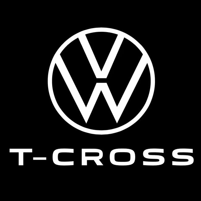 Volkswagen Türleuchten T-CROSS Logo Nr. 129 (Menge 1 = 2 Logofolien /2 Türlichter） 