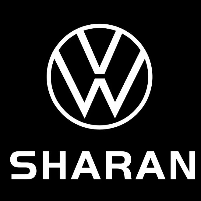 Volkswagen Türleuchten Sharan Logo Nr. 1IJ2K9 (Menge 1 = 2 Logo-Folien / 2 Türlichter) 