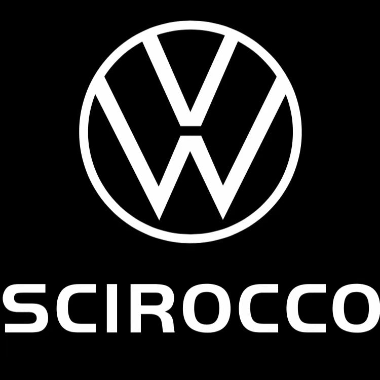 Volkswagen Türleuchten SCIROCCO Logo Nr. 0203 (Menge 1 = 2 Logofolien /2 Türlichter） 