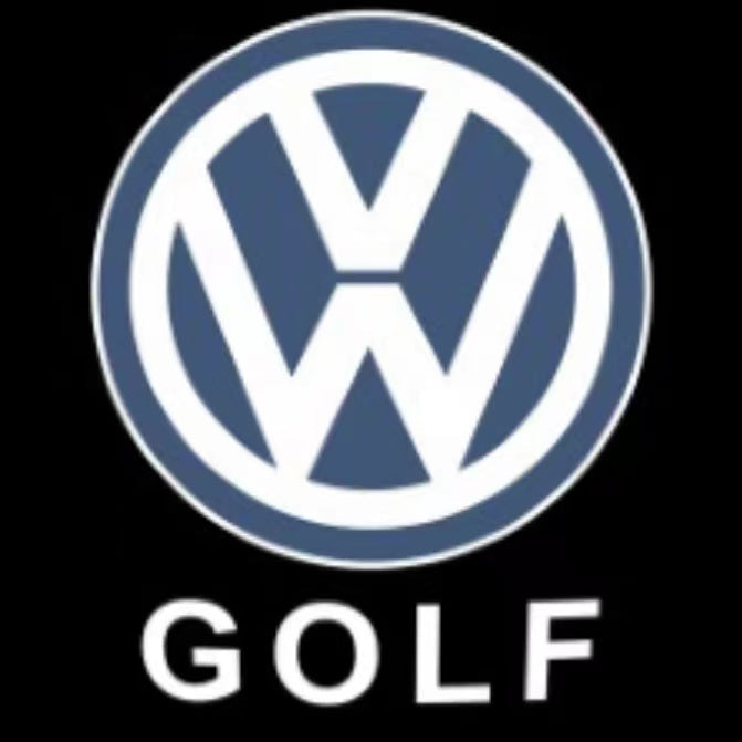 Volkswagen Türleuchten GOLF Logo Nr. 0201 (Menge 1 = 2 Logofolien /2 Türlichter） 