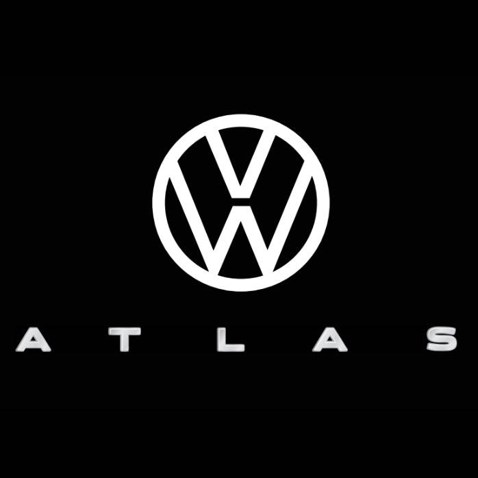 Volkswagen Luci porta ATLAS Logo Nr. 169 (quantità 1 = 2 pellicole logo / 2 luci porta)