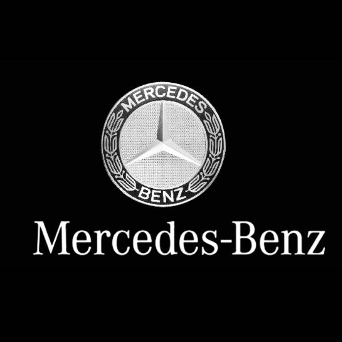 MERCEDES BENZ Original LOGO PROJECTOT LIGHTS Nr.05 (quantità 1 = 1 set/2 luci porta) 