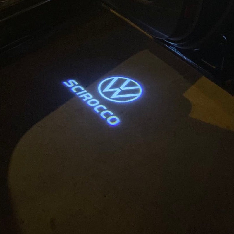 Volkswagen Türleuchten SCIROCCO Logo Nr. 0203 (Menge 1 = 2 Logofolien /2 Türlichter） 