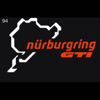 Volkswagen Door lights GTI NÜRBURGRING  Logo  Nr. 67  (quantity 1 = 2 Logo Films /2 door lights）