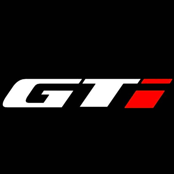 Volkswagen Türleuchten GTI Logo Nr. 47 (Menge 1 = 2 Logofolien /2 Türlichter） 