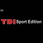 Volkswagen Door lights  TDI Logo  Nr.  888 (quantity 1 = 2 Logo Films /2 door lights）