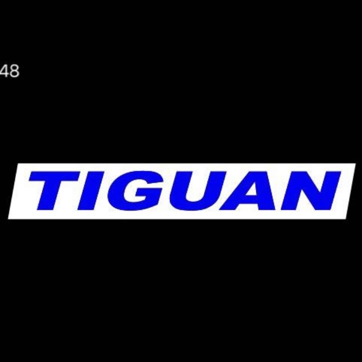 Volkswagen Türleuchten TIGUAN Logo Nr. 25 (Menge 1 = 2 Logofolie / 2 Türleuchten)