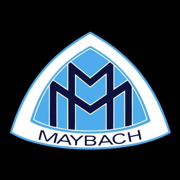 MAYBACH LOGO PROJECTOT LIGHTS Nr.1314 (Menge 1 = 2 Logofolien /2 Türleuchten）