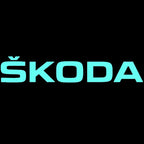 SKODA ORIGINAL LOGO PROJECTOT LIGHTS Nr.39 (quantity  1 =  2 Logo Film /  2 door lights)