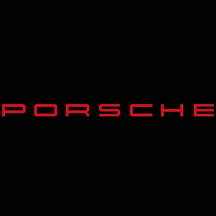 PORSCHE Original  LOGO PROJECTOT LIGHTS Nr.31 (quantity  1 =  2 Logo Film /  2 door lights)