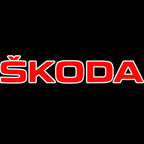 SKODA ORIGINAL LOGO PROJECTOT LIGHTS Nr.40 (quantity  1 =  2 Logo Film /  2 door lights)