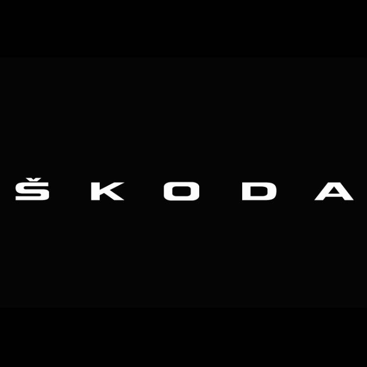 SKODA ORIGINAL LOGO PROJECTOT LIGHTS Nr.248 (Menge 1 = 2 Logofolien /2 Türleuchten）