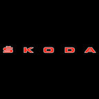 SKODA ORIGINAL LOGO PROJECTOT LIGHTS Nr.19  (quantity 1 = 2 Logo Films /2 door lights）