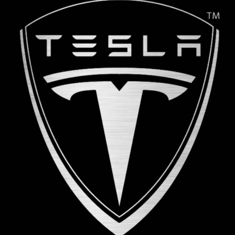 TESLA LOGO PROJECROTR LIGHTS Nr.1506 (quantità 1 = 2 pellicole logo / 2 luci porta)