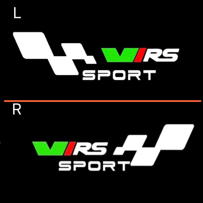 LUCI LOGO SKODA VRS Nr.22(quantità 1 = 2 pellicole logo / 2 luci porta)