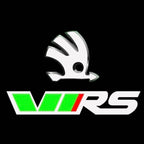 SKODA VRS-LOGO-LEUCHTEN Nr.24 (Menge 1 = 2 Logo-Folie / 2 Türleuchten)