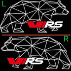 SKODA VRS LOGO PROJECTOT LIGHTS Nr.47 (quantity  1 =  2 Logo Film /  2 door lights)