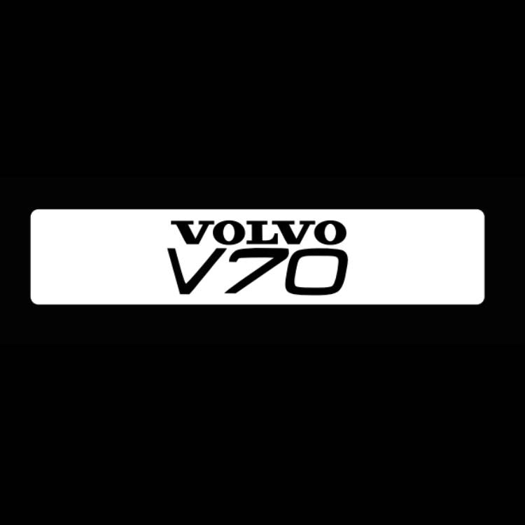 Volvo V 70 LOGO PROJECROTR LIGHTS Nr.39 (quantità 1 = 2 pellicole logo / 2 luci porta) 