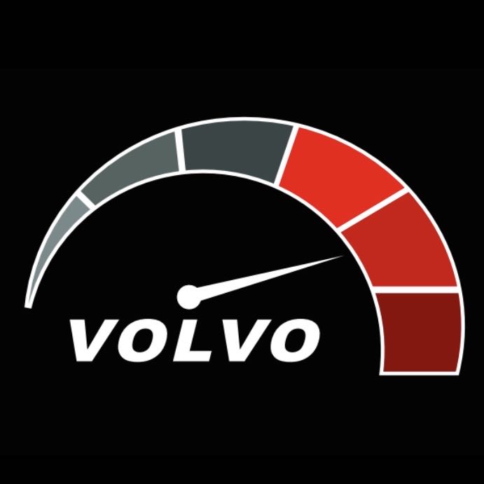 Volvo Original LOGO PROJECROTR LIGHTS Nr.41 (Menge 1 = 2 Logofolie / 2 Türleuchten) 