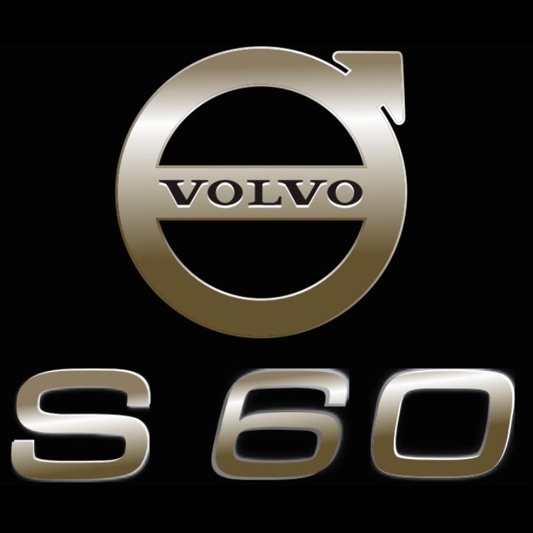 Volvo XC 60 LOGO PROJECROTR LIGHTS Nr.124 (quantità 1 = 2 pellicole logo / 2 luci porta)