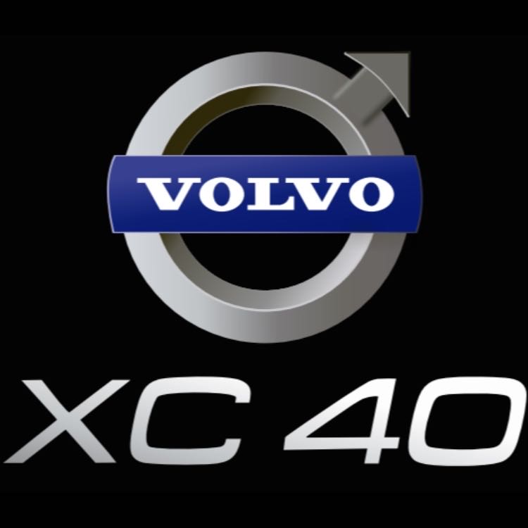 Volvo XC40 LOGO PROJECROTR LIGHTS Nr.31 (Menge 1 = 2 Logofolie / 2 Türleuchten) 