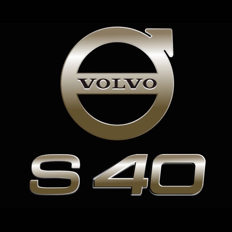 Volvo S 40 LOGO PROJECROTR LIGHTS Nr.109 (quantità 1 = 2 pellicole logo / 2 luci porta) 