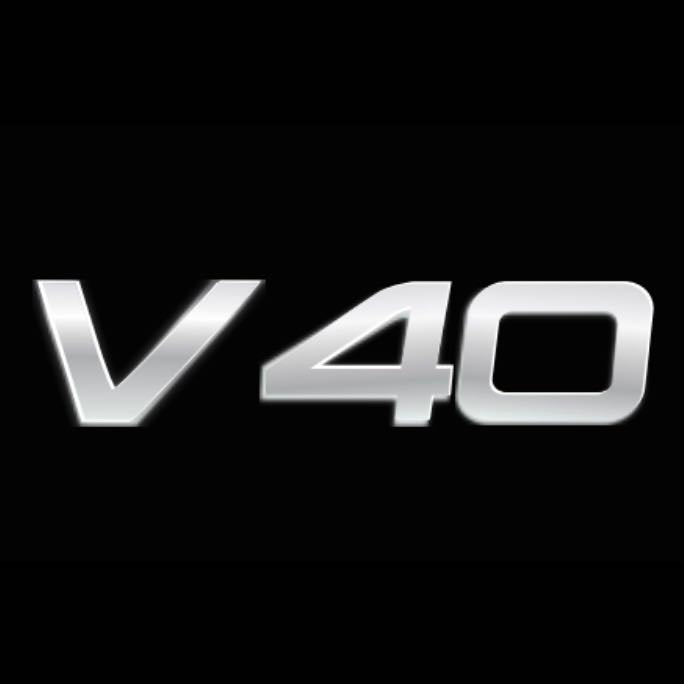 Volvo V40 LOGO PROJECROTR LIGHTS Nr.114 (Menge 1 = 2 Logofolie / 2 Türleuchten) 