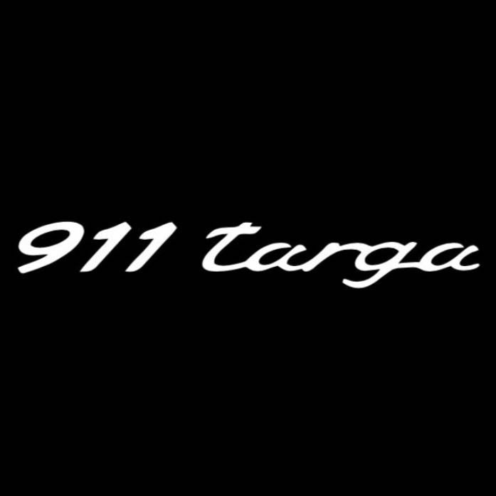 PORSCHE TARGA LOGO PROJECTOT LIGHTS Nr.8068 (quantità 1 = 2 pellicole logo / 2 luci porta) 