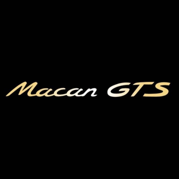 PORSCHE MACAN LOGO PROJECTOT LIGHTS Nr.8092 (Menge 1 = 2 Logofolie / 2 Türleuchten) 