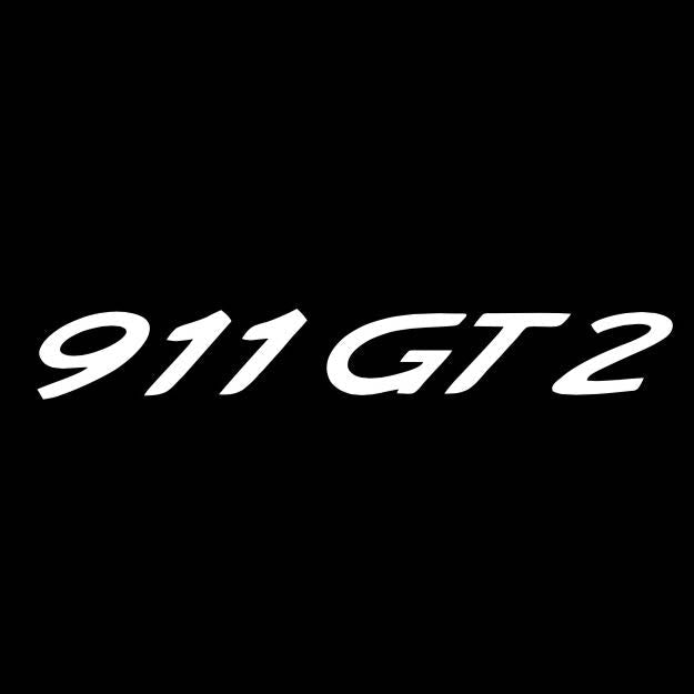 PORSCHE GT LOGO PROJECTOT LIGHTS Nr.8004 (Menge 1 = 2 Logofolie / 2 Türleuchten)